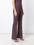 straight plaid trousers