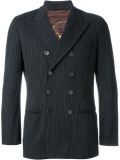 pinstripe double breasted blazer