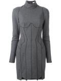 panelled fitted dress