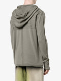 textured hooded sweatshirt