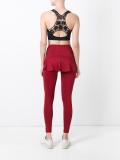 embroidered back crop top