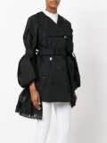 double-breasted loose-fit coat