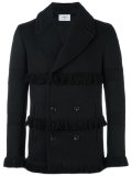 fringed double breasted coat