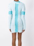raw twist mini dress