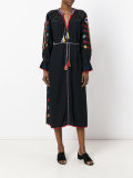 long sleeve embroidered dress