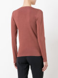 knit V-neck top