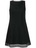 sleeveless laser-cut dress 