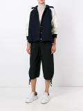 elasticated waist cropped trousers
