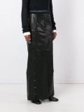 studded A-line long skirt