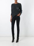 embellished pocket sweater