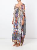 embellished printed kaftan