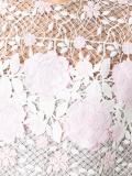 ruffled detail roses dress
