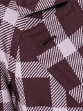 plaid pattern coat