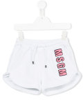 logo appliqué shorts