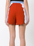colour block A-line skirt
