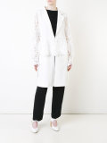 embroidered sleeves coat 