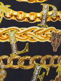 chain print T-shirt