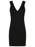 v-neck knit dress