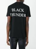 black thunder print T-shirt