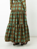 circle print maxi skirt