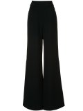 slit high-waisted trousers