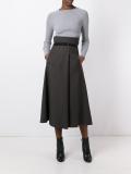 A-line high-rise skirt