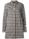 checked mid coat