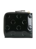 embossed polka dots wallet