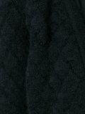 tie fastened quilted cardigan