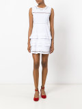 ruffle detail sleeveless dress