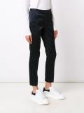 cropped slim fit trousers