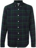 button-down plaid shirt