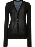 contrast-back cardigan