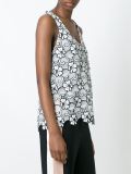 sleeveless lace top