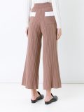 cropped knitted trousers 