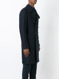 double-breasted mid coat