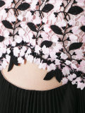 cut-out detail pleated dress
