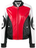 panelled biker jacket