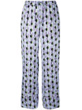 leaf pattern trousers