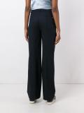 loose-fit flared trousers