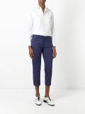 slim-fit cropped trousers