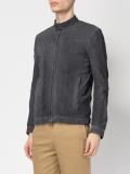 banded collar jacket