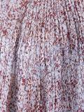 pleated jacquard blouse