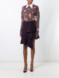 draped asymmetric skirt