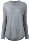 super fine elbow patch jumper