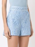 high-waisted lace shorts