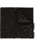 sequin fringed scarf