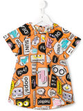 monster print blouse