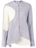 asymmetric striped shirt