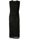 fitted sleeveless evening dress